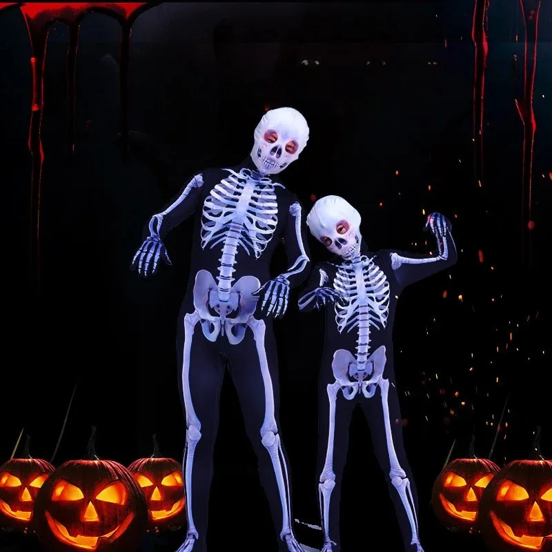 Kids Adult Carnival Party Dress Up Horror Scary Zombie Costume Kids Cosplay Skeleton Halloween Costume Skull Mask Suit Jumpsuit
Kids Adult Carnival Party Dress Up Horror Scary Zombie Costume Kids Cosplay Skeleton Halloween Costume Skull Mask Suit Jumpsuit