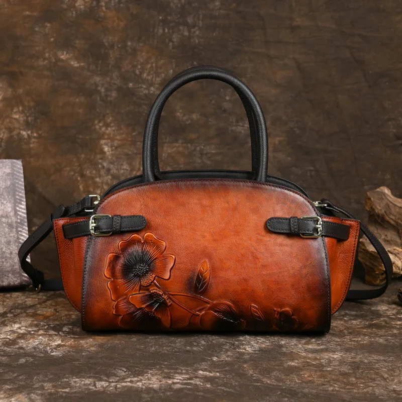 Vintage women's bag genuine leather national style bag handbag large capacity tote bag
Vintage women's bag genuine leather national style bag handbag large capacity tote bag