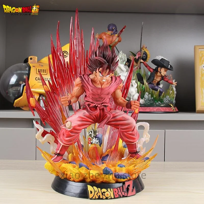 

Anime 38cm Seven Dragon Ball World Boxing King Wukong Explosive Red Steam Anime Pvc Hand Sculpture Model Adult Youth Toy Gift