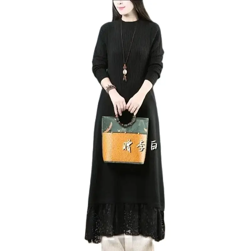 2023 Autumn Winter Animal Year Female Loose Long Knee-Length Dress Bottoming Sweater Mother Assembly Coat Women Sweater Pullover
2023 Autumn Winter Animal Year Female Loose Long Knee-Length Dress Bottoming Sweater Mother Assembly Coat Women Sweater Pullover
