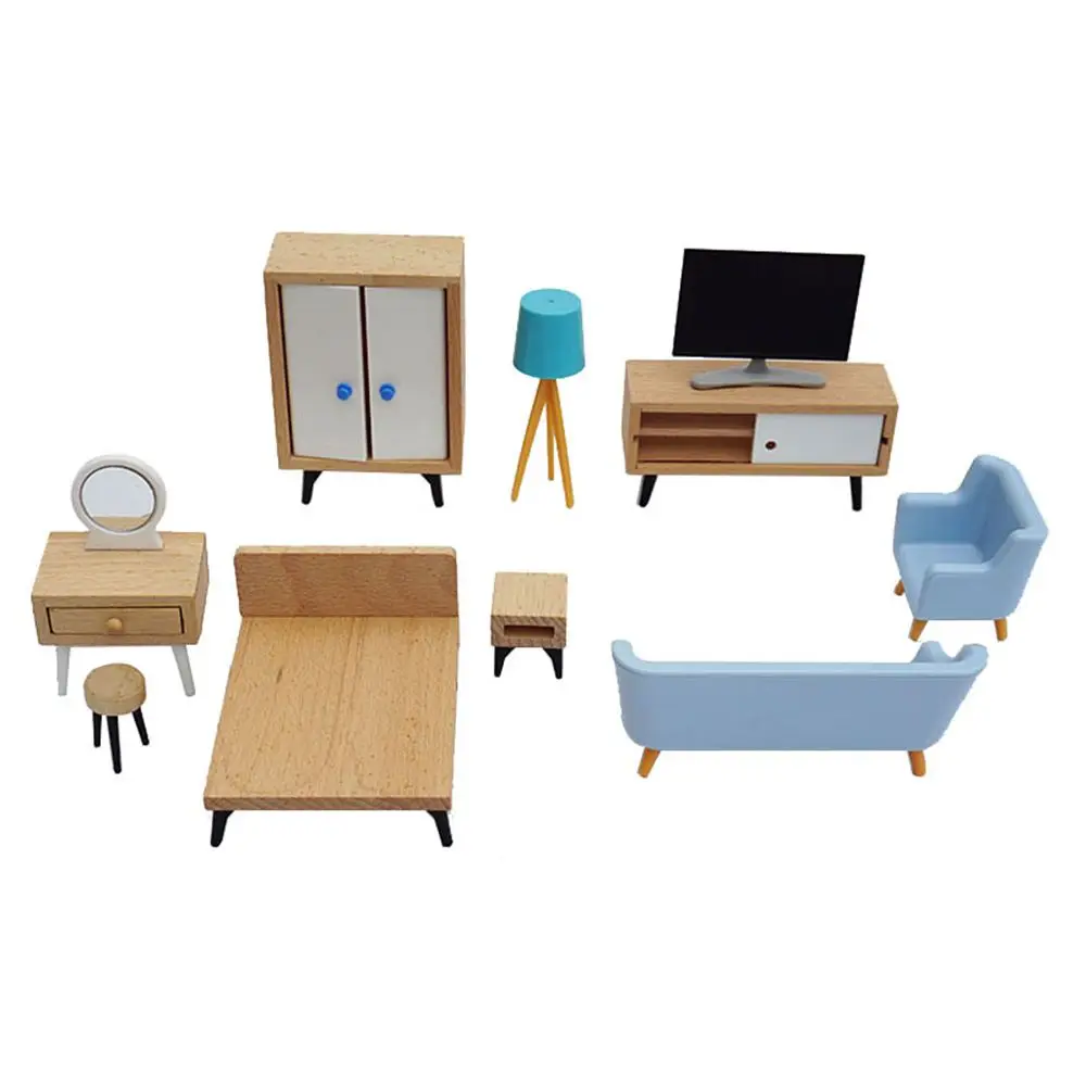 1:12 Scale Dollhouse Miniature Furniture Sofa Bed Wardrobe TV Cabinet Mini Furnishing Scene Model Playing House Micro Landscape
1:12 Scale Dollhouse Miniature Furniture Sofa Bed Wardrobe TV Cabinet Mini Furnishing Scene Model Playing House Micro Landscape