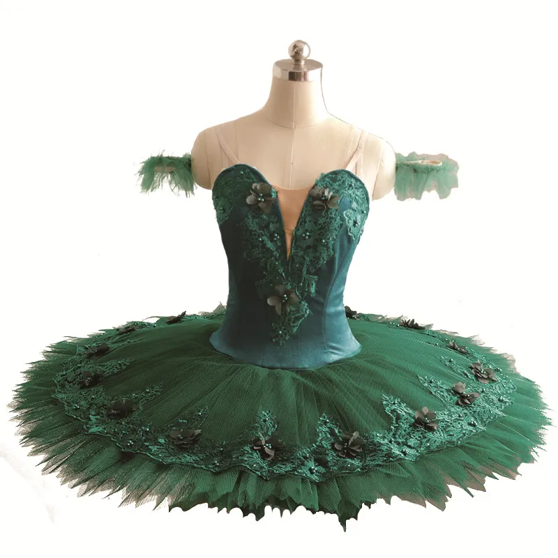 Professional High Quality 12 Layers New Coming Custom Size Children Girls Adult Women Performance Wear Dark Green Ballet Tutu
Professional High Quality 12 Layers New Coming Custom Size Children Girls Adult Women Performance Wear Dark Green Ballet Tutu