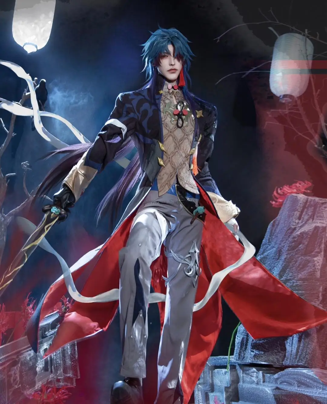 Honkai Star Rail Blade Cosplay Costume Wig Game Uniform Earrings Stellaron Hunters Astral Express Halloween Party Women Men
Honkai Star Rail Blade Cosplay Costume Wig Game Uniform Earrings Stellaron Hunters Astral Express Halloween Party Women Men