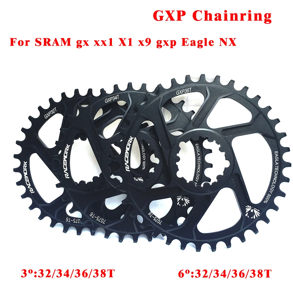 Mountain Bike Single Disc GXP Direct Mounted Integrated Disc Positive and Negative Tooth Disc 32/34/36/38T 3/6mm Bike Parts
Mountain Bike Single Disc GXP Direct Mounted Integrated Disc Positive and Negative Tooth Disc 32/34/36/38T 3/6mm Bike Parts