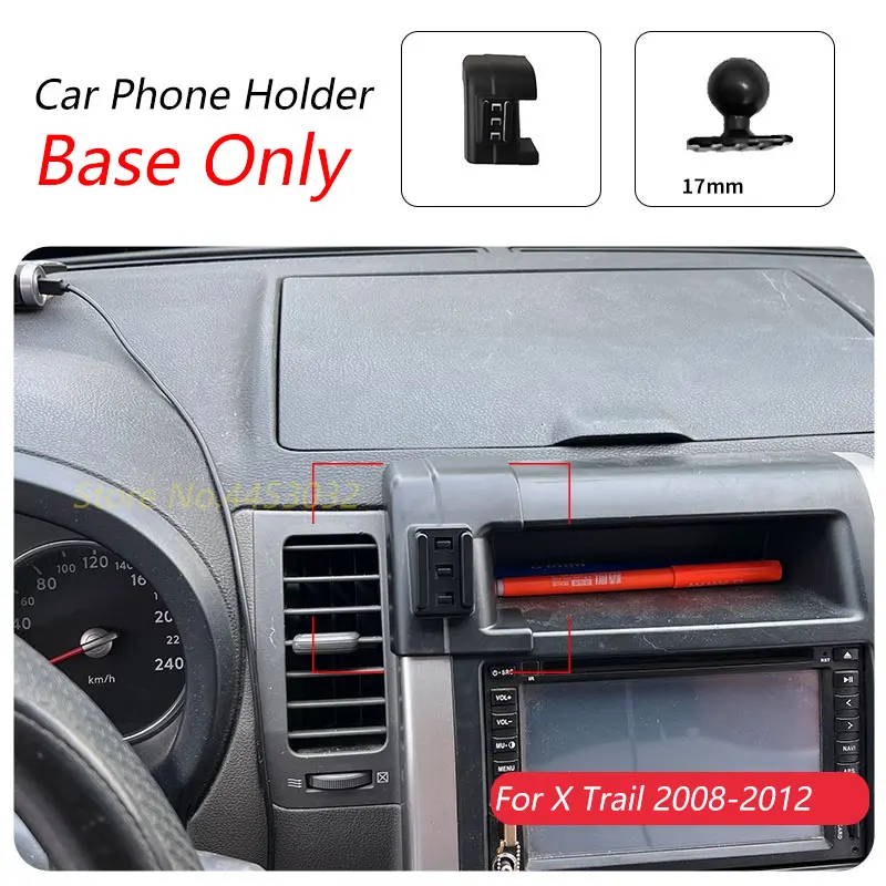 For Nissan X Trail t31 2008-2012 Car Phone Holder Special Fixed Bracket Base 17mm Not Blocking Air Outlet Interior Accessories
For Nissan X Trail t31 2008-2012 Car Phone Holder Special Fixed Bracket Base 17mm Not Blocking Air Outlet Interior Accessories
