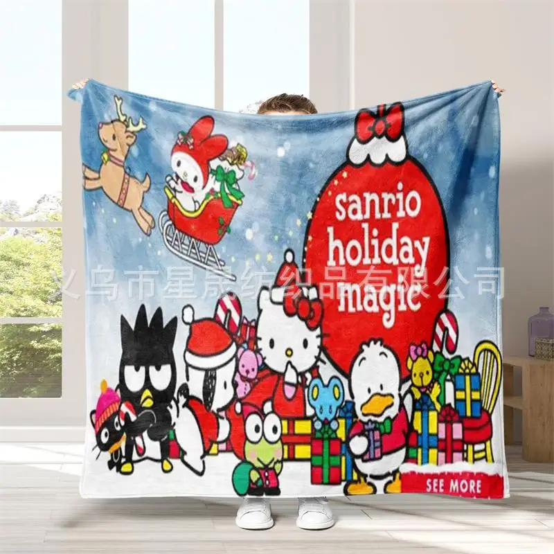 2023 New Winter Sanrio Hello Kitty My Melody Kuromi Cinnamoroll Flannel Blanket Christmas Style Print Children's Room Bedding
2023 New Winter Sanrio Hello Kitty My Melody Kuromi Cinnamoroll Flannel Blanket Christmas Style Print Children's Room Bedding