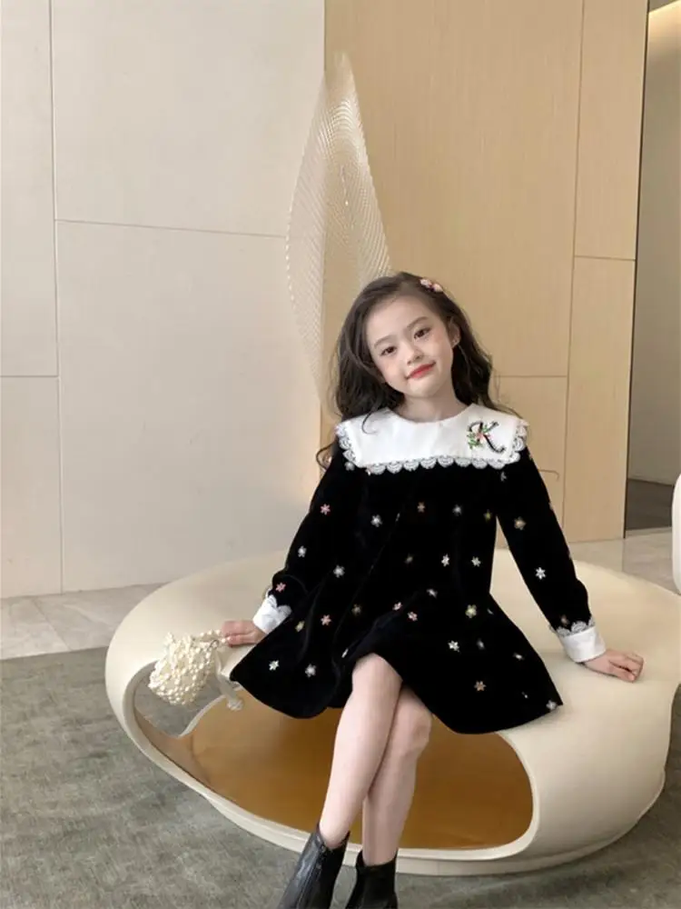 Японские корейские Бархатные платья для детей, бальные платья с вышивкой для маленьких девочек, черное платье принцессы, одежда для подростков и девочек на день рождения
Японские корейские Бархатные платья для детей, бальные платья с вышивкой для маленьких девочек, черное платье принцессы, одежда для подростков и девочек на день рождения