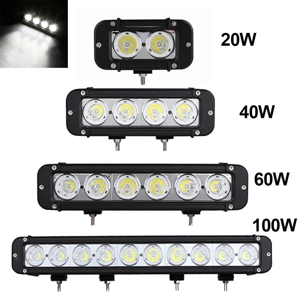 

5" 8" 11'' 40W Cree LED CHIP Light Bar for Work Lamp Tractor Boat Off Road 4WD 4x4 Truck Trailer SUV ATV Motorcycle LED Bar