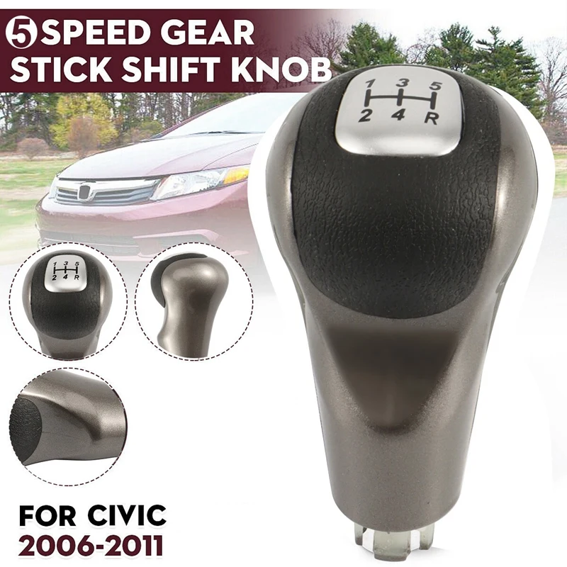 

5 Speed MT Car Gear Shift Knob Stick Ball Head Change Lever Knob For Honda Civic DX EX LX 2006-2011 54102-SNA-A01