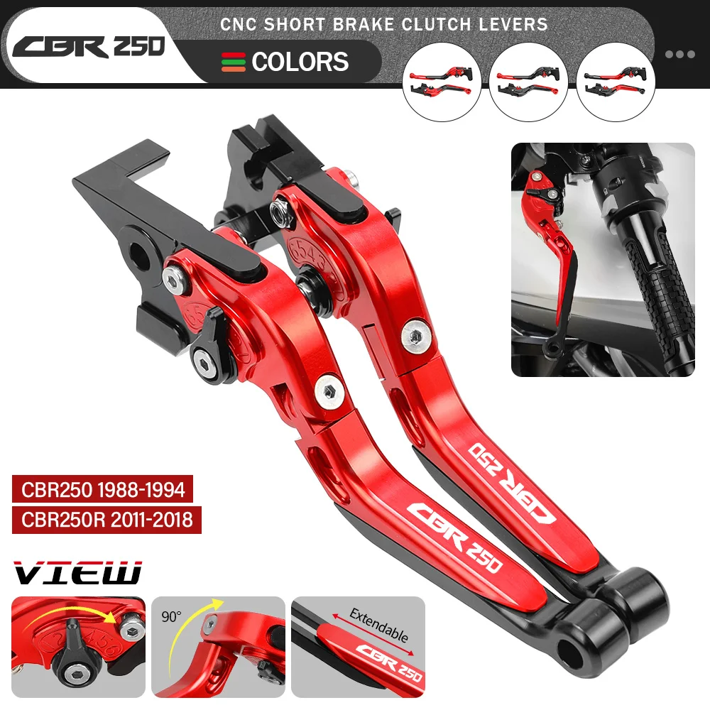 Motorcycle CNC Aluminum Extendable Folding Adjustable Brake Clutch Levers For HONDA CBR250 1988-1994 CBR250R 2011-2018
Motorcycle CNC Aluminum Extendable Folding Adjustable Brake Clutch Levers For HONDA CBR250 1988-1994 CBR250R 2011-2018