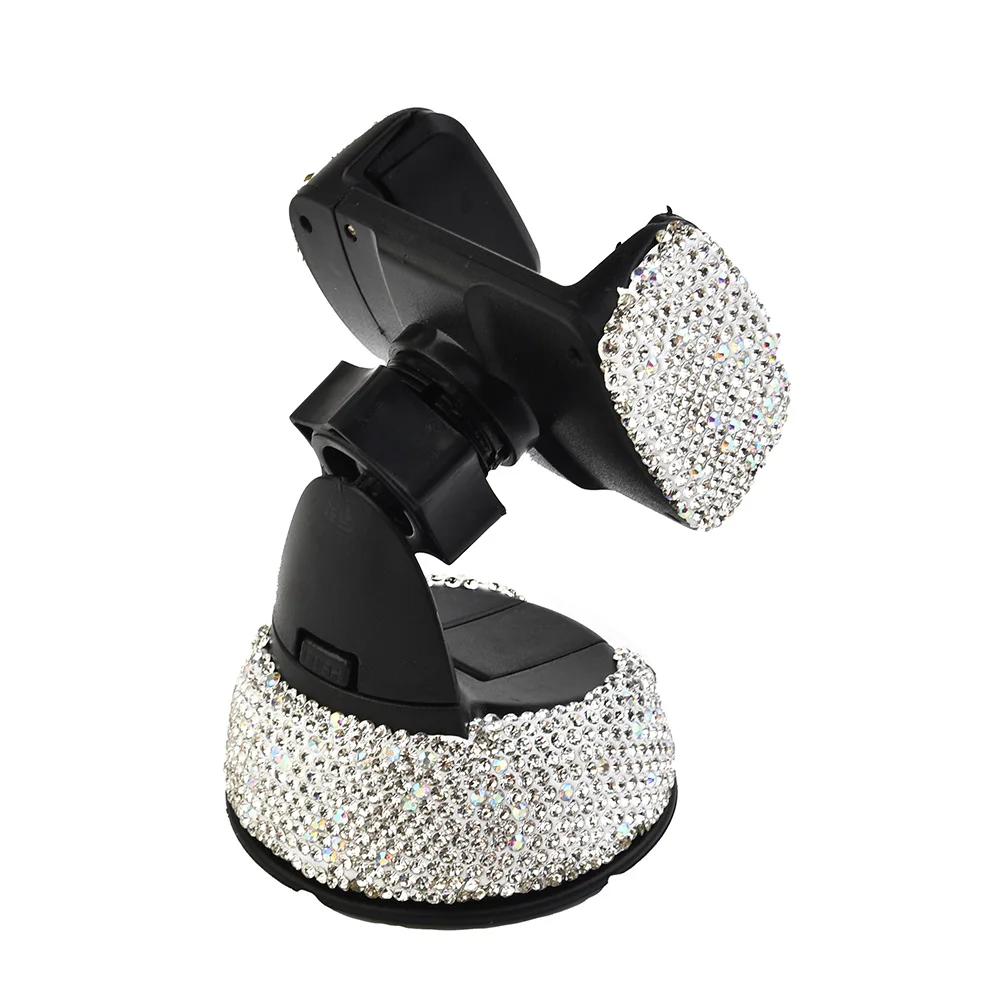 Durable ABS Rhinestones Crystal 1Pcs Car Phone Holder Dashboard Stand Crystal Bling Girls Interior Accessories Holder
Durable ABS Rhinestones Crystal 1Pcs Car Phone Holder Dashboard Stand Crystal Bling Girls Interior Accessories Holder