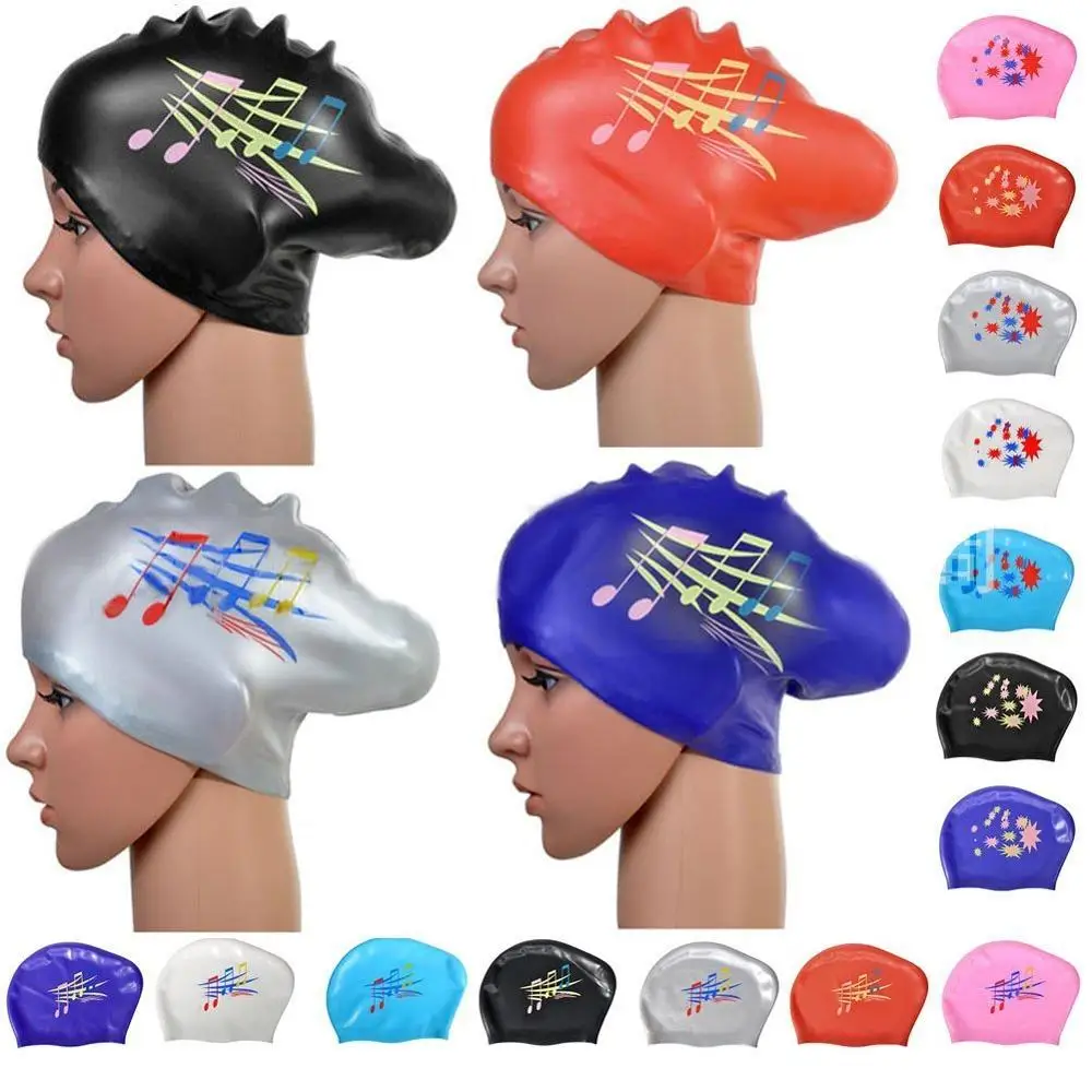 Women Silicone Swimming Cap Long Hair Extra Large Big Waterproof Swim Hat for Lady with Ear Cup Protect Elastic Swimming Caps
Women Silicone Swimming Cap Long Hair Extra Large Big Waterproof Swim Hat for Lady with Ear Cup Protect Elastic Swimming Caps