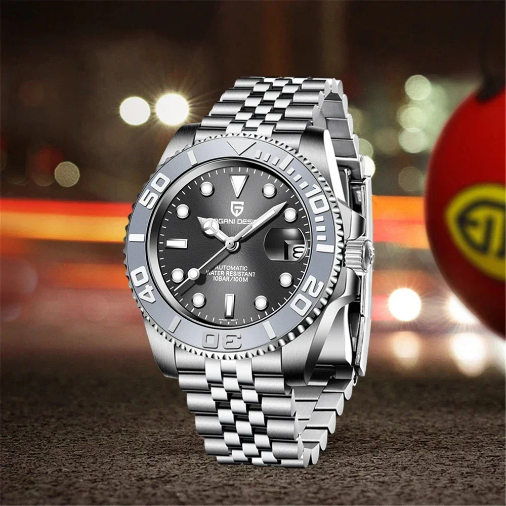 PAGANI DESIGN PD-1651 New Artificially Coated Sapphire Glass Automatic Mechanical Watch Luminous Waterproof Men's Luxury Watch
PAGANI DESIGN PD-1651 New Artificially Coated Sapphire Glass Automatic Mechanical Watch Luminous Waterproof Men's Luxury Watch