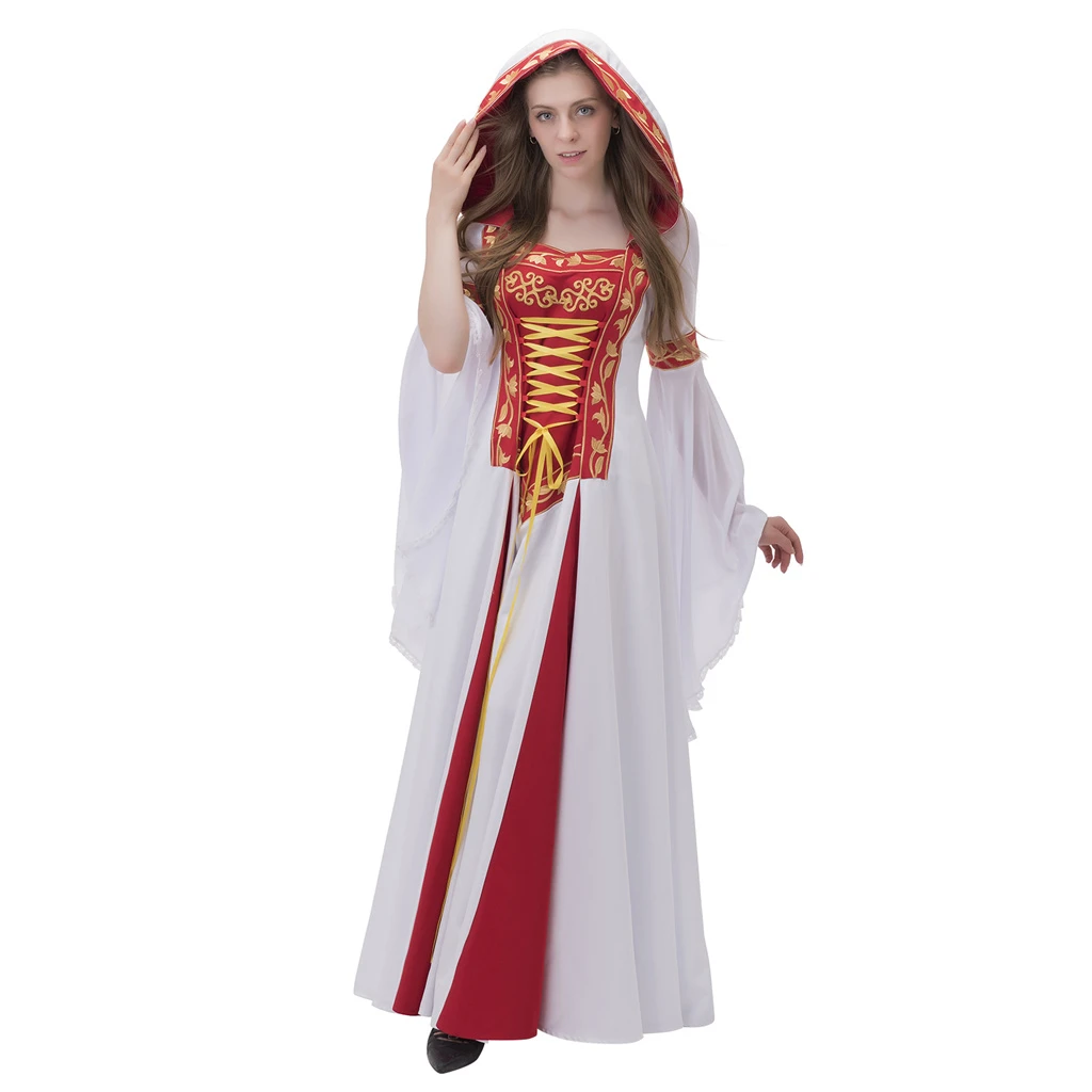 

Medieval Renaissance Dress Ball Gown Hooded Gothic Lolita Civil War Victorian Baroque Dress Masquerade Dress Halloween Costume