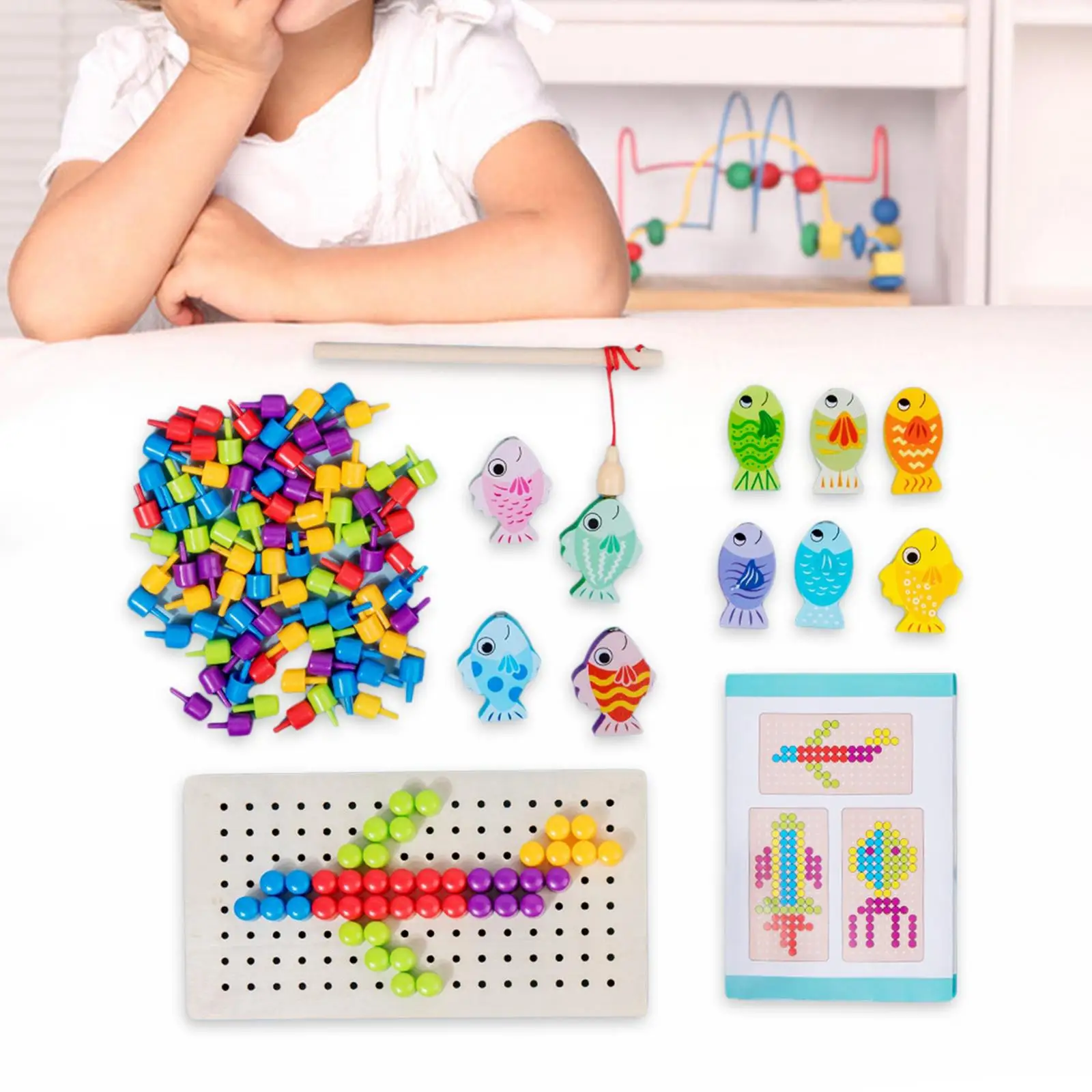 Fishing Toys Party Favors Preschool Learning Educational Toy Fishing Game Play Set for Children Boys Toddlers Birthday Gifts
Fishing Toys Party Favors Preschool Learning Educational Toy Fishing Game Play Set for Children Boys Toddlers Birthday Gifts