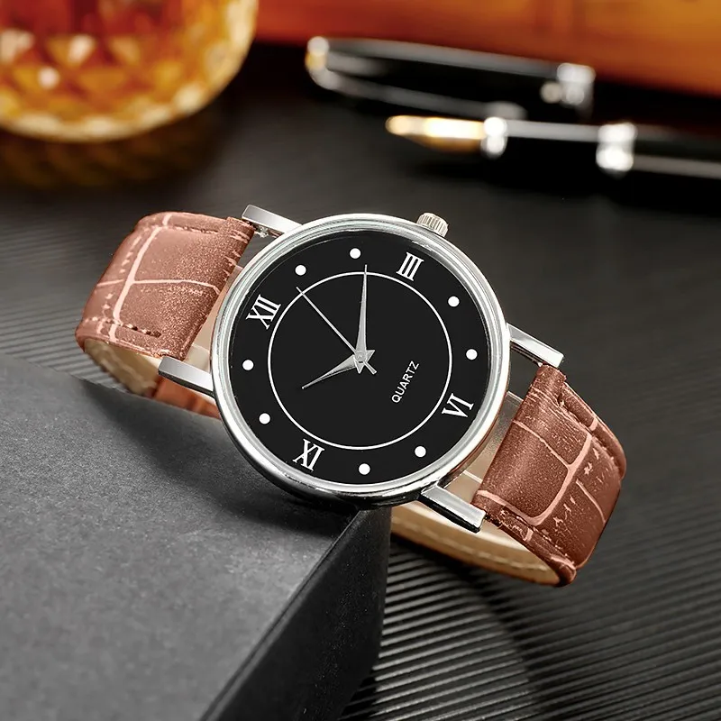 

Luxury Leather Sport Quartz Men Watch Simple Top Brand Watches Clock Male Fashion Business Wristwatch Relogio Masculino 2024