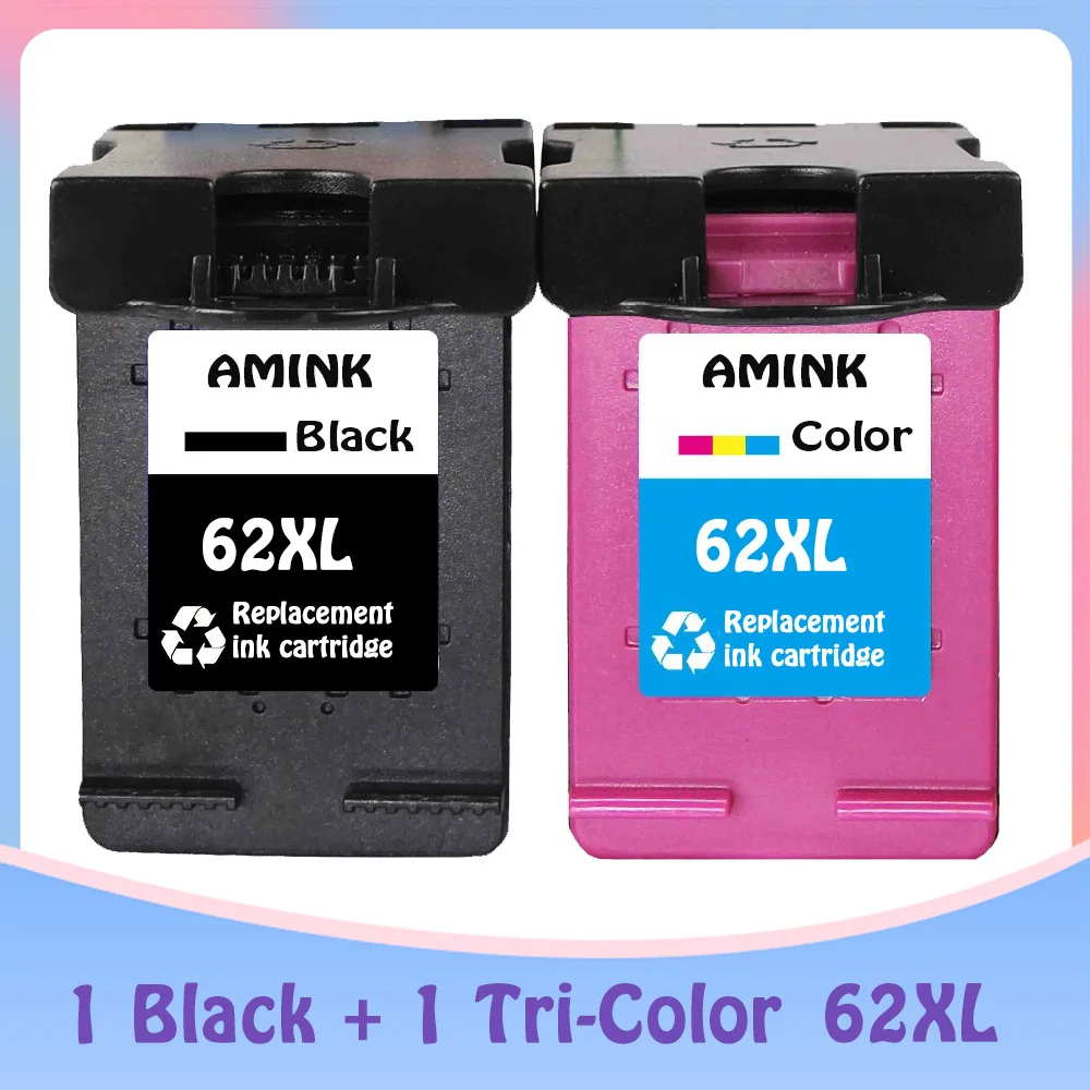 Ink Cartridge Replacement for HP 62XL 62 XL for HP62 Envy 5640 OfficeJet 200 5540 5740 5542 7640 printers
Ink Cartridge Replacement for HP 62XL 62 XL for HP62 Envy 5640 OfficeJet 200 5540 5740 5542 7640 printers