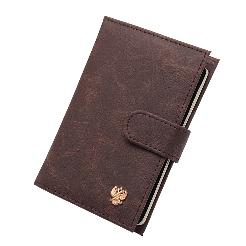 

Russia Case Passaporte Viagem Retro Hasp Passport Cover Double Headed Eagle Travel Wallet for Documents Card Holder Men Women