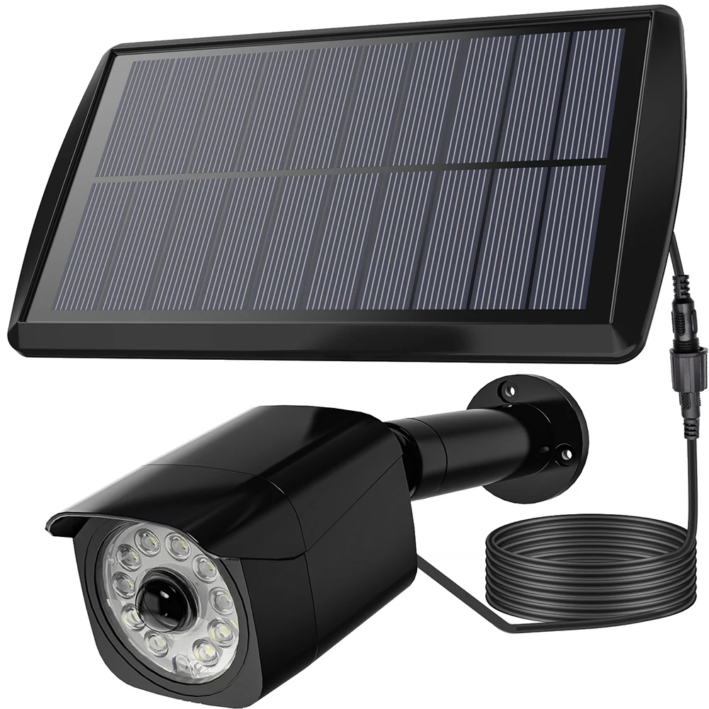 Solar Powered Fake Security Camera with 11 Flash LED Fake Surveillance CCTV Camera Flashing Light Sensor Flood Light For Porch
Solar Powered Fake Security Camera with 11 Flash LED Fake Surveillance CCTV Camera Flashing Light Sensor Flood Light For Porch