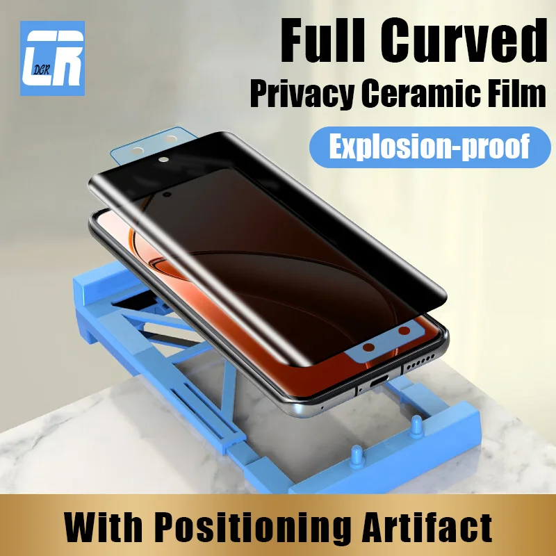 

3D Anti Spy Ceramic Soft Film For Realme 12 11 10 Pro Plus Curved Privacy Screen Protector For Realme GT5 Pro Protective Film