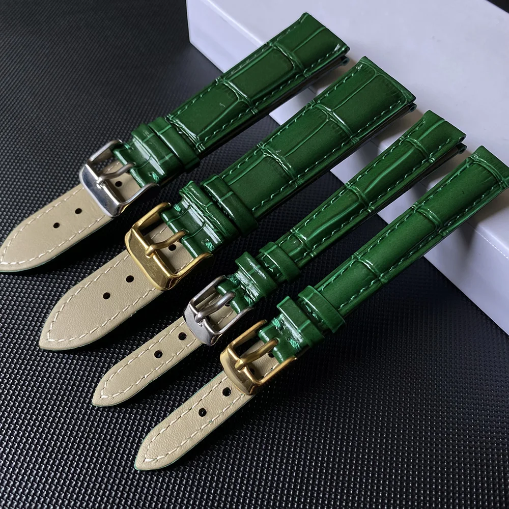 Genuine Leather Watch Band for Rolex Citizen Seiko Water Ghost Bracelet 12/14/15/16/17/18/19/20/21/22 mm Glossy Green Strap
Genuine Leather Watch Band for Rolex Citizen Seiko Water Ghost Bracelet 12/14/15/16/17/18/19/20/21/22 mm Glossy Green Strap