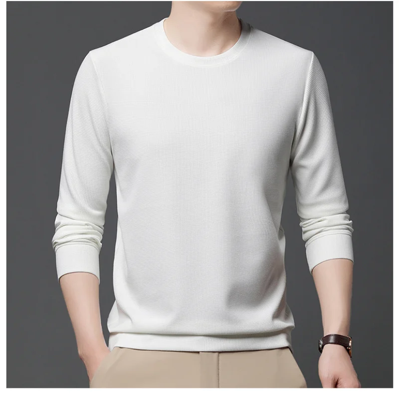Men's Clothing Temperament Commuting 2023 Autumn and Winter New Fashion Round Neck Long Sleeve Versatile Solid Color Pullover 
Men's Clothing Temperament Commuting 2023 Autumn and Winter New Fashion Round Neck Long Sleeve Versatile Solid Color Pullover