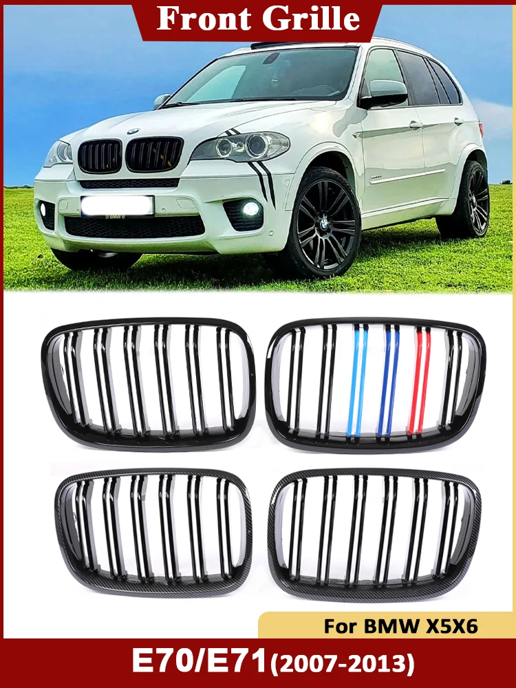 Front Kidney Bumper Diamond M Style Grills Air Racing Grille For BMW X5 X6 E70 E71 2007-2013 Carbon Fiber Parts Car Accessories
Front Kidney Bumper Diamond M Style Grills Air Racing Grille For BMW X5 X6 E70 E71 2007-2013 Carbon Fiber Parts Car Accessories