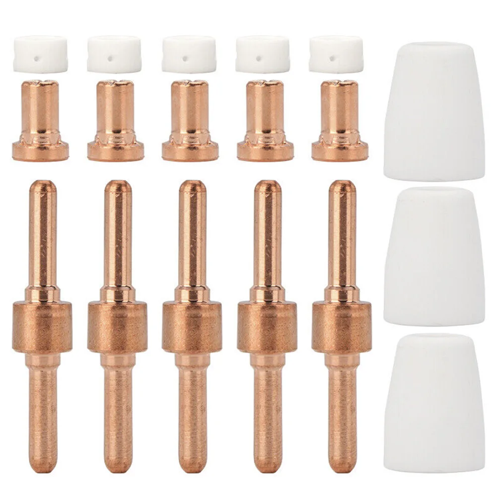 18Pcs Plasma Cutter Consumables Kit For PT-31 LG-40 LG-40 CUT40 Electrode Tip Shield Cap Gas Plasma Nozzle Plasma Cutting Tool
18Pcs Plasma Cutter Consumables Kit For PT-31 LG-40 LG-40 CUT40 Electrode Tip Shield Cap Gas Plasma Nozzle Plasma Cutting Tool