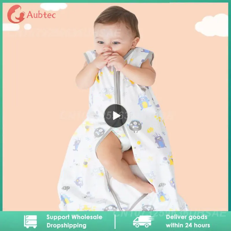 

1PCS Baby Sleep Bag with Feet Spring Summer Wearable Blanket with Legs Cotton Sleepsack for Toddler Soft Baby Newborn Romper