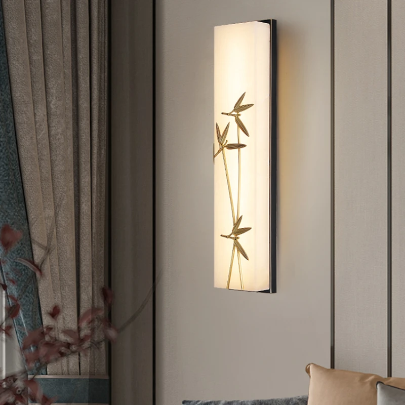 Yunshi wall lamp, Chinese style living room background wall lamp, all copper, minimalist bedroom bedside lamp 
Yunshi wall lamp, Chinese style living room background wall lamp, all copper, minimalist bedroom bedside lamp