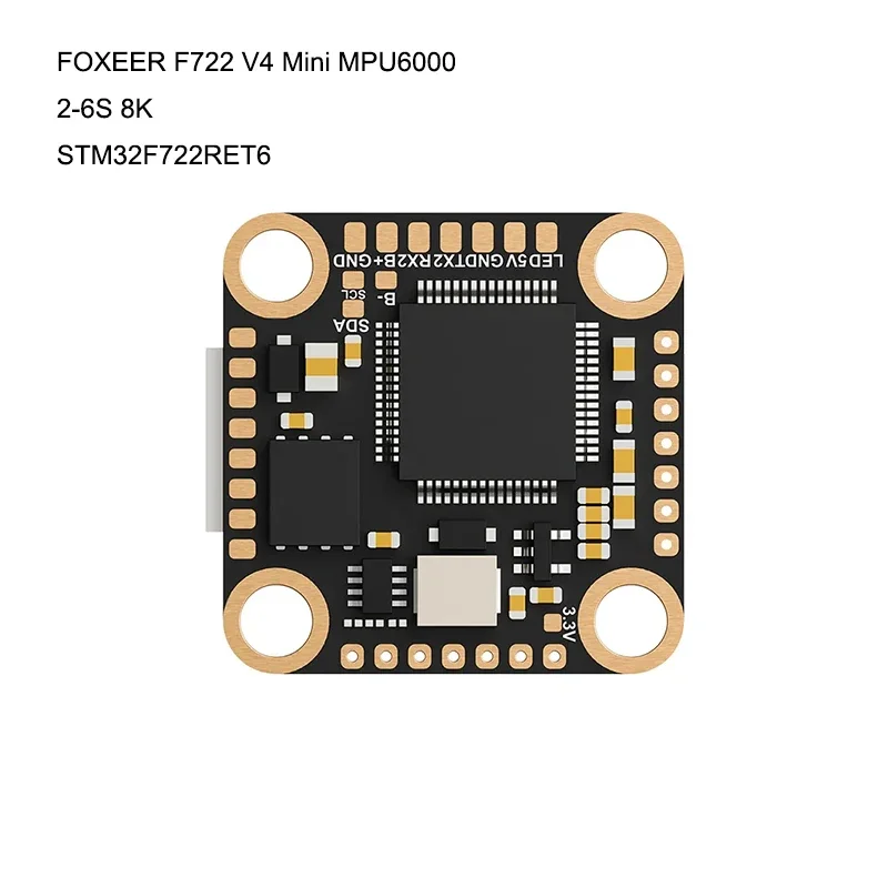 Foxeer F722 V4 Mini MPU6000 5V BEC OSD BlackBox Контроллер полета 20x20 мм 2-6S LIPO для FPV дронов Фристайл DIY части
Foxeer F722 V4 Mini MPU6000 5V BEC OSD BlackBox Контроллер полета 20x20 мм 2-6S LIPO для FPV дронов Фристайл DIY части