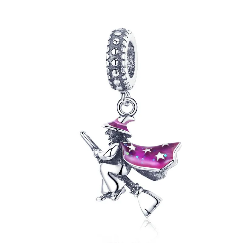 Halloween new magic witch s925 silver pendant cross-border bracelet necklace diy accessories
Halloween new magic witch s925 silver pendant cross-border bracelet necklace diy accessories