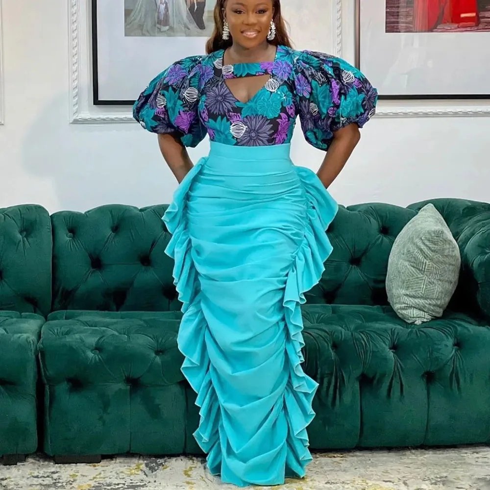 Ruched Satin Long Skirts Women Ruffles Saias Girls Wedding Guest Party Gowns Floor Length African Women Blue Formal Wear
Ruched Satin Long Skirts Women Ruffles Saias Girls Wedding Guest Party Gowns Floor Length African Women Blue Formal Wear
