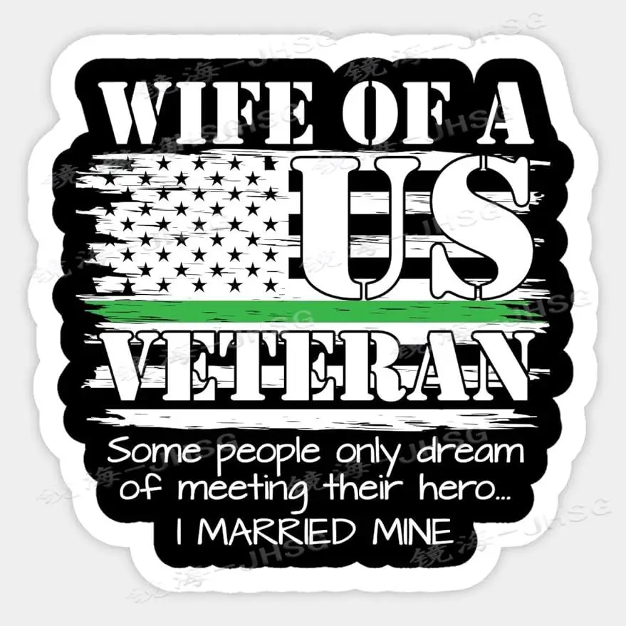 Proud American Veteran Wife Sticker, Car, Motorcycle, Wall, Laptop, Phone, Window, Car, Truck, External Decoration Accessories
Proud American Veteran Wife Sticker, Car, Motorcycle, Wall, Laptop, Phone, Window, Car, Truck, External Decoration Accessories