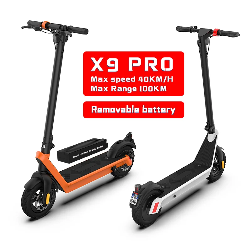 

Original Kick Scooters 12 AH 10AH Battery Removable 8.5 Inch 10 Inch 700w Motor 45KM Range HX X7 X8 Foldable Electric Scooter
