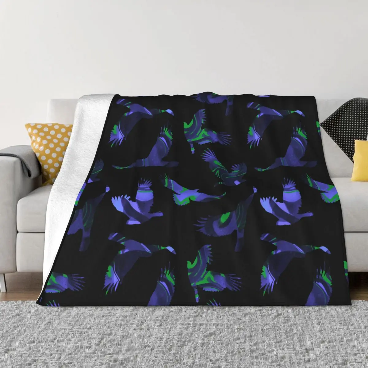 

Одеяло в виде летящего орла, флисовое текстильное украшение, многофункциональное супер теплое покрывало для кровати, дивана, плюшевое тонкое одеяло