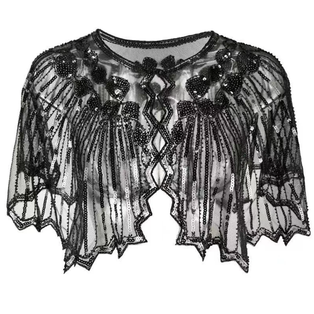 Women's Vintage Boutique Beaded Sequin 1920s Retro Shawl Flapper Decoration Evening Party Cape Apparel Accessories
Women's Vintage Boutique Beaded Sequin 1920s Retro Shawl Flapper Decoration Evening Party Cape Apparel Accessories