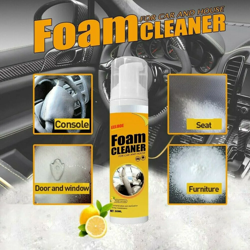 1x 30ml Multi-Purpose Foam Cleaner Fits For Cleaning Car's Dash/ Vinyl/ Consoles/Leather/Seat Automotive Interior Cleaning Part
1x 30ml Multi-Purpose Foam Cleaner Fits For Cleaning Car's Dash/ Vinyl/ Consoles/Leather/Seat Automotive Interior Cleaning Part