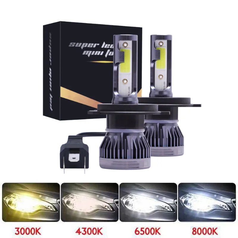 2Pcs New LED H4 Car Headlight Bulbs H1 H7 H8 H9 H11 Headlamps Kit 9005 HB3 9006 HB4 Auto Driving Running Led Lamp 6000K 12000K
2Pcs New LED H4 Car Headlight Bulbs H1 H7 H8 H9 H11 Headlamps Kit 9005 HB3 9006 HB4 Auto Driving Running Led Lamp 6000K 12000K