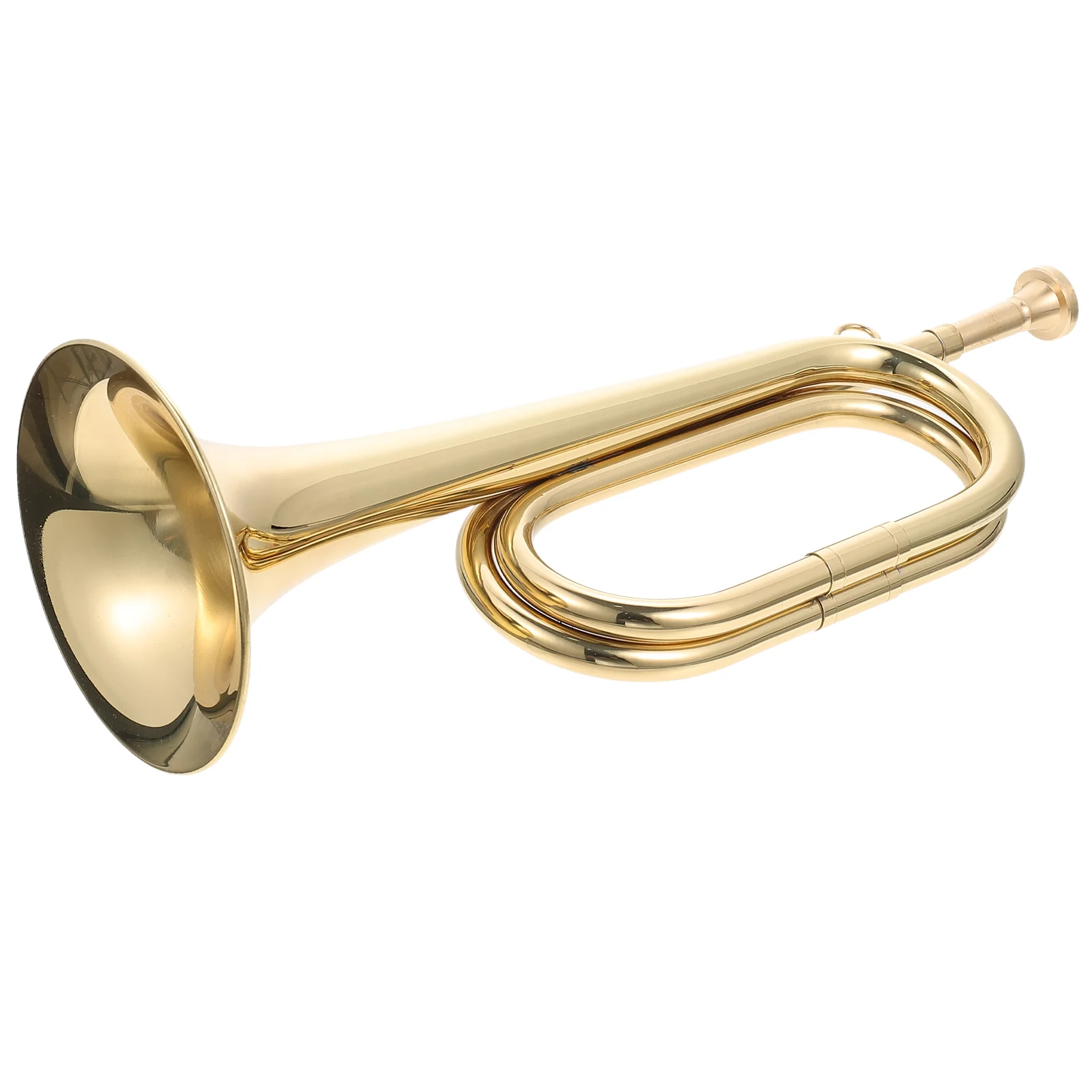 Trumpet Brass Cavalry Horn with Mouthpiece Brass Bugle Call for School Band Cavalry Orchestra Brass Musical Instrument
Trumpet Brass Cavalry Horn with Mouthpiece Brass Bugle Call for School Band Cavalry Orchestra Brass Musical Instrument