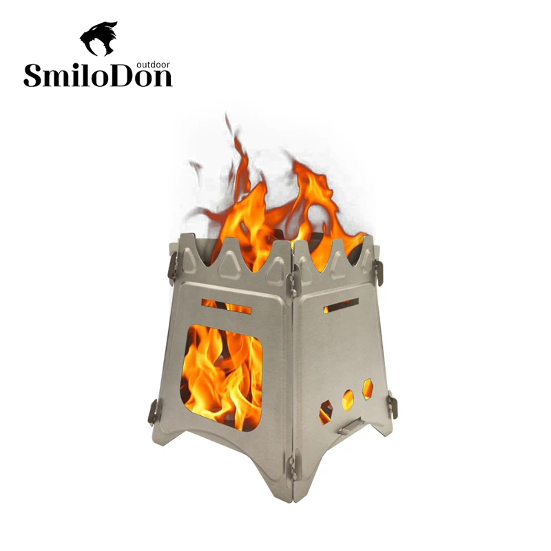 SmiloDon Ultralight Titanium Brazier Firewood Stove Folding Wood Alcohol Burner Portable Bonfire Outdoor Heater Camping Furnace
SmiloDon Ultralight Titanium Brazier Firewood Stove Folding Wood Alcohol Burner Portable Bonfire Outdoor Heater Camping Furnace