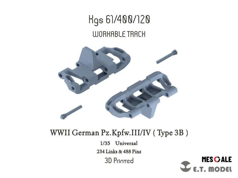 

ET MODEL P35-021 1/35 WWII German Pz.Kpfw.III/IV（Type 3B）Workable Track