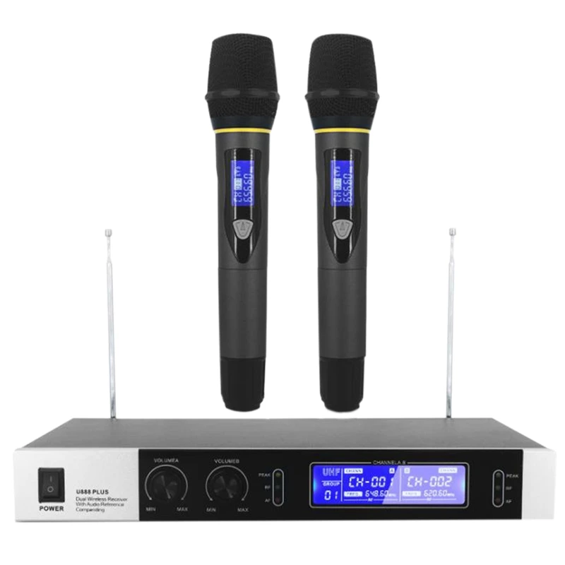 Professional Handheld U Stage Wireless Microphone Handheld Microphone KTV Microphone Wireless Microphone(US Plug)
Professional Handheld U Stage Wireless Microphone Handheld Microphone KTV Microphone Wireless Microphone(US Plug)