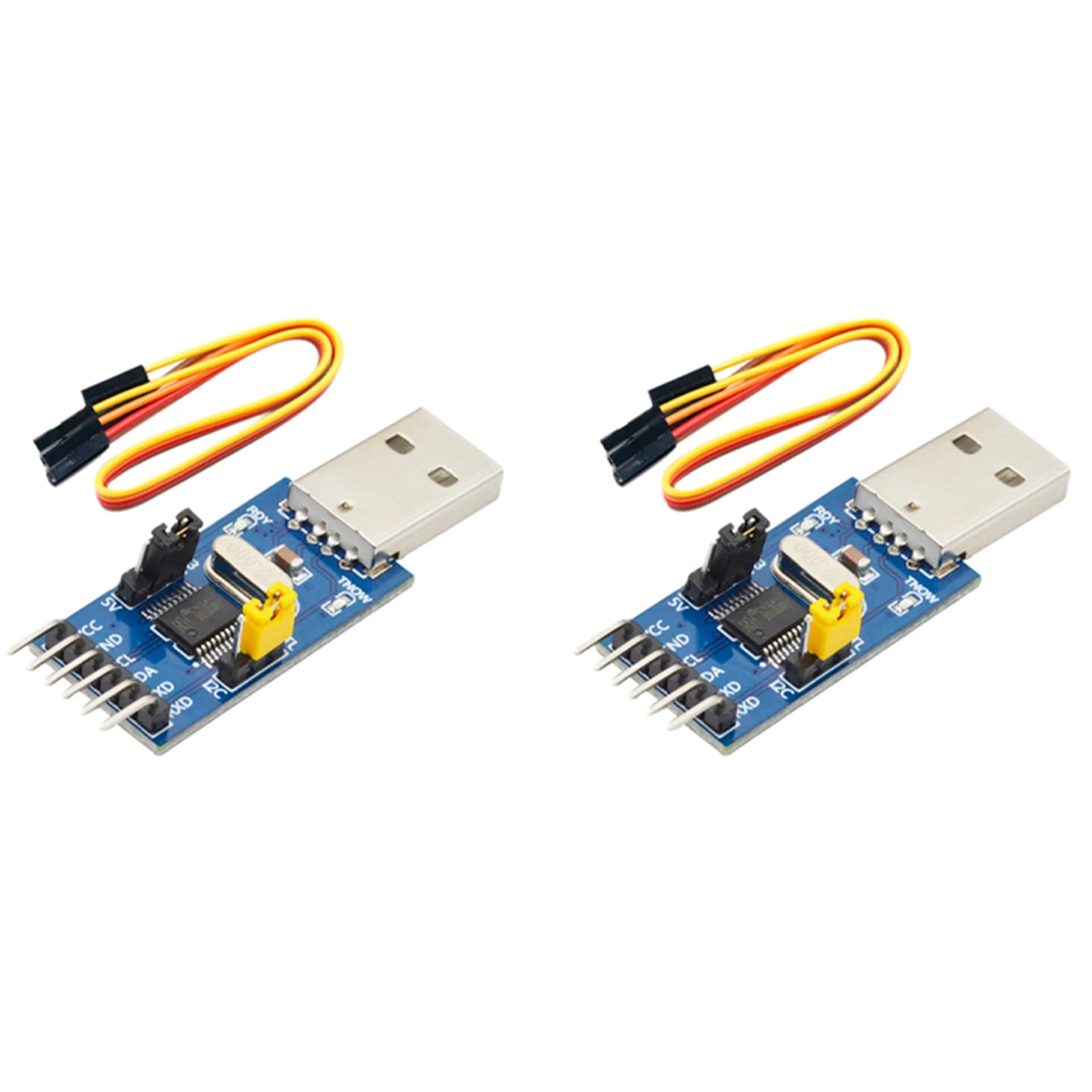 

2X CH341T Two-In-One Module USB to I2C IIC UART USB to TTL Single-Chip Serial Port Downloader