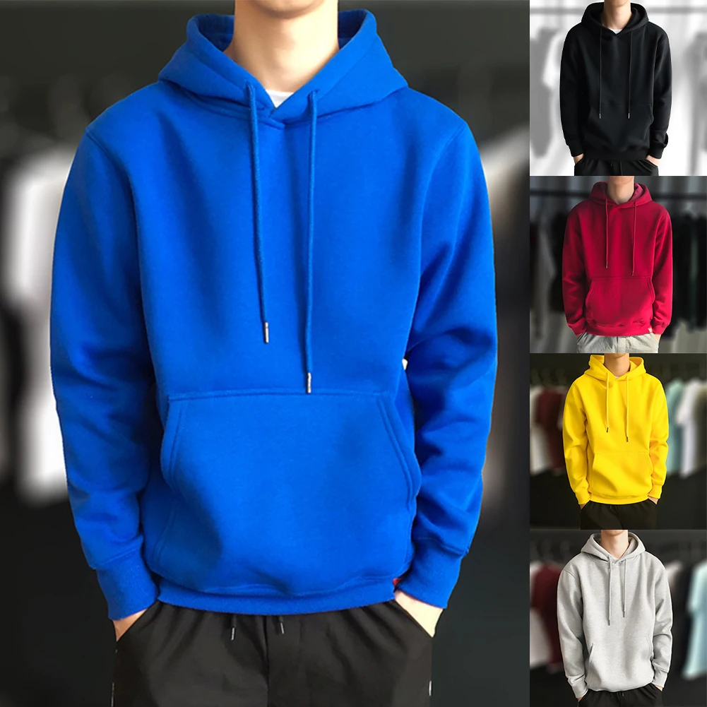 Autumn Men Casual Plain Pullover Hoodies Hooded Sweatshirts Long Sleeve Jumper Tops Male Solid Color Hoodies Mens Clothing
Autumn Men Casual Plain Pullover Hoodies Hooded Sweatshirts Long Sleeve Jumper Tops Male Solid Color Hoodies Mens Clothing