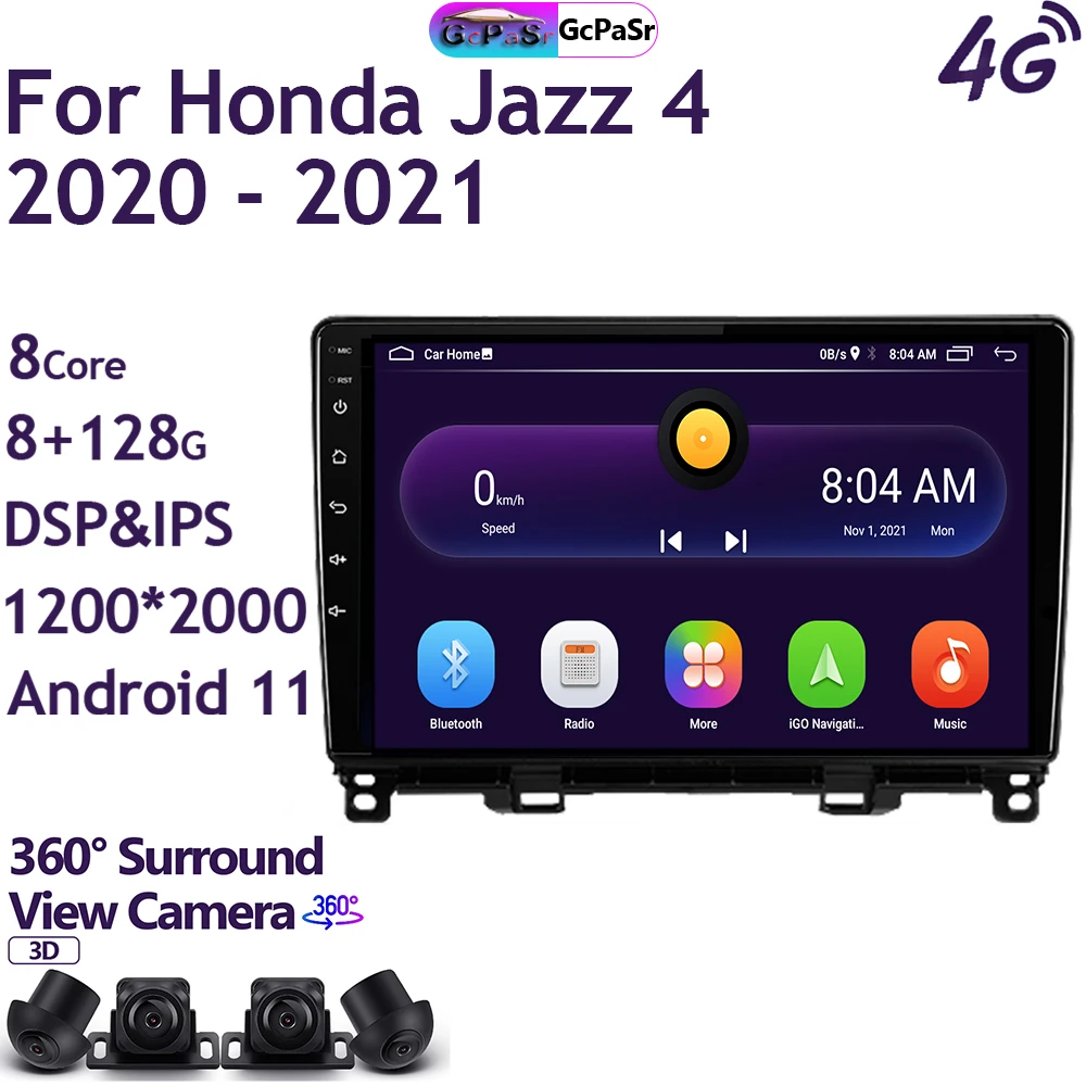 Фото Автомагнитола для Honda Jazz 4 2020-2021 Android 11 | Автомобили и мотоциклы