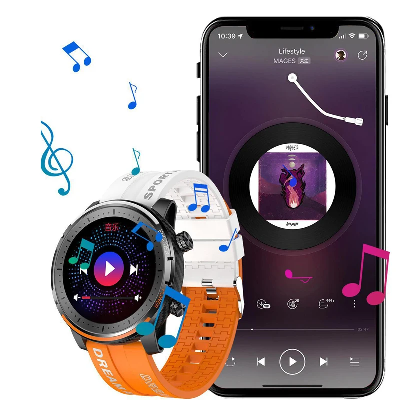 

Bluetooth for Motorola Moto G10 G20 G30 E7 Huawei Mate 20 Li Smart Watch Smartwatch Fitness Bracelet Heart Rate Sleep Monitor