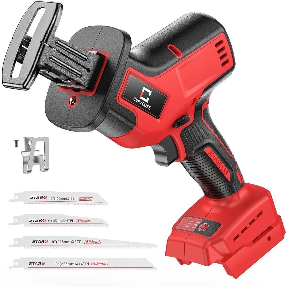 

Сабельная пила для аккумулятора Milwaukee m18 18 в, бесщеточный двигатель, переменная скорость 0-3000 Spm, бесинструментальное изменение лезвия