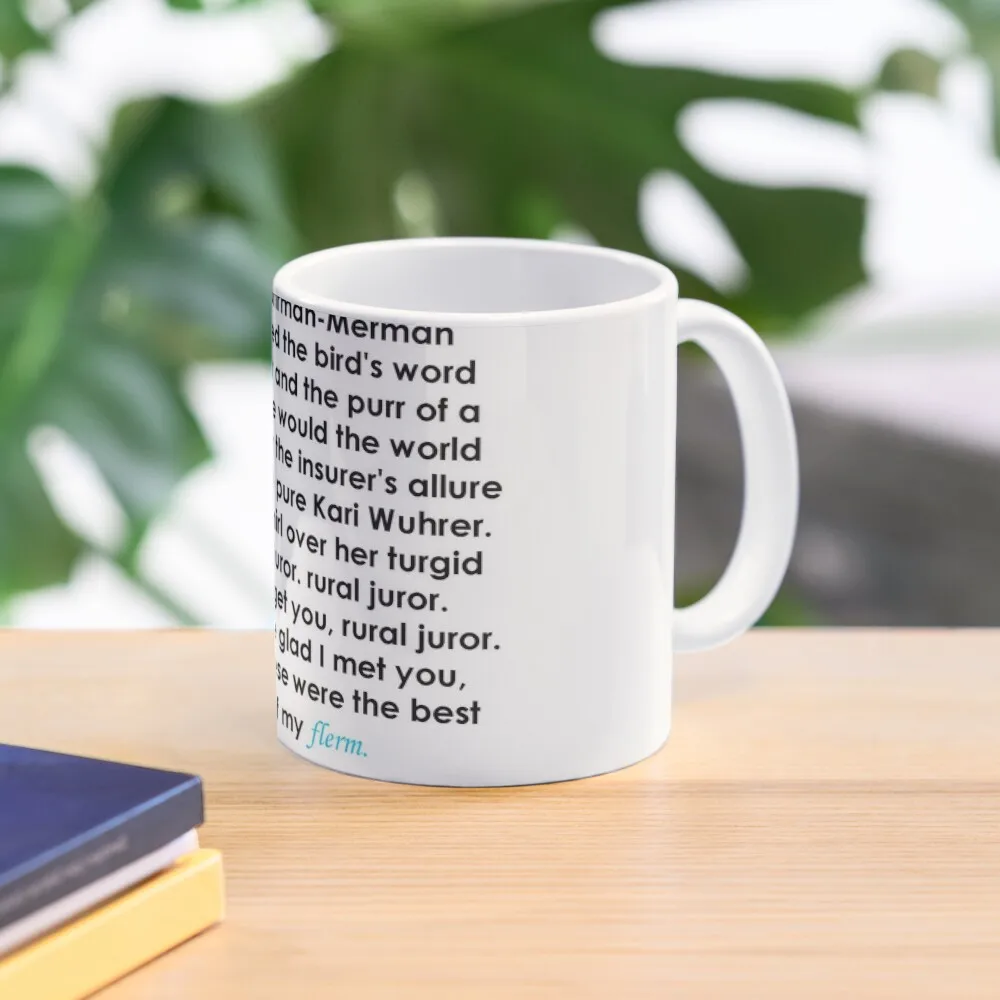 

Rural Juror Lyrics Coffee Mug Porcelain Beautiful Teas Glass Cups Thermo Cups For Mug