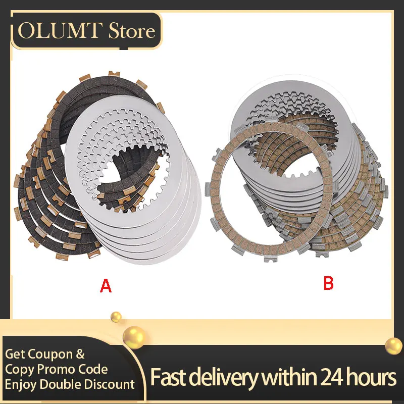 

Motorcycle Clutch Friction Plates & Steel Plate Kit For KAWASAKI KX125 KX 125 13088-1102 13088-1057 13089-013 1997-2008